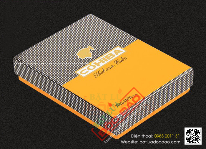 Bật lửa khò hút Cigar (xì gà) Cohiba chính hãng loại 2 tia lửa có thiết bị đục xì gà - Mã SP: BLH080