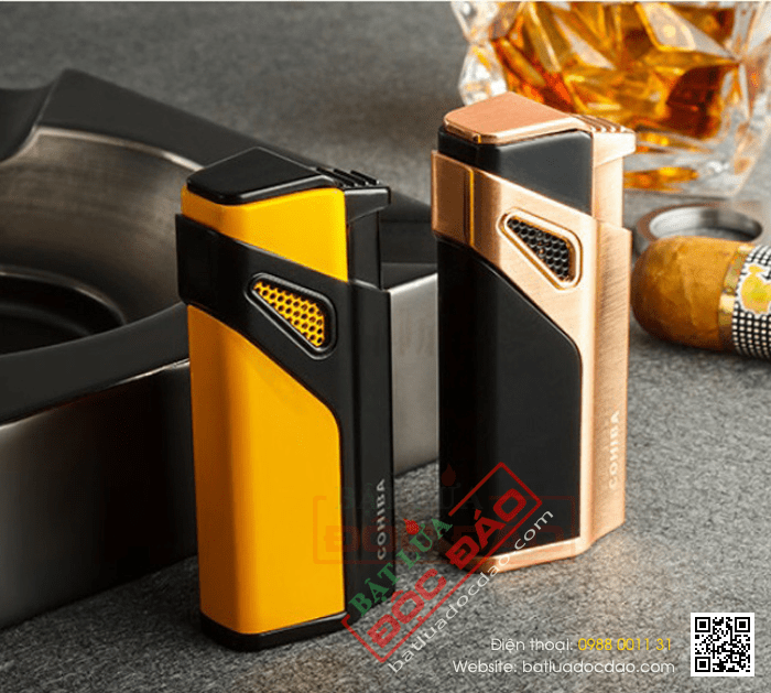 Bật lửa Cohiba khò xì gà 3 tia kèm đục - Mã SP: COB98