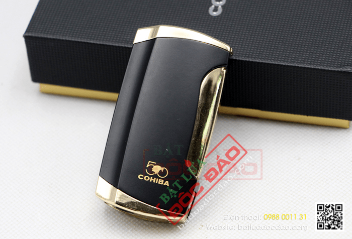 Bật lửa khò xì gà (cigar) Cohiba 2 tia cao cấp - Mã SP: H13