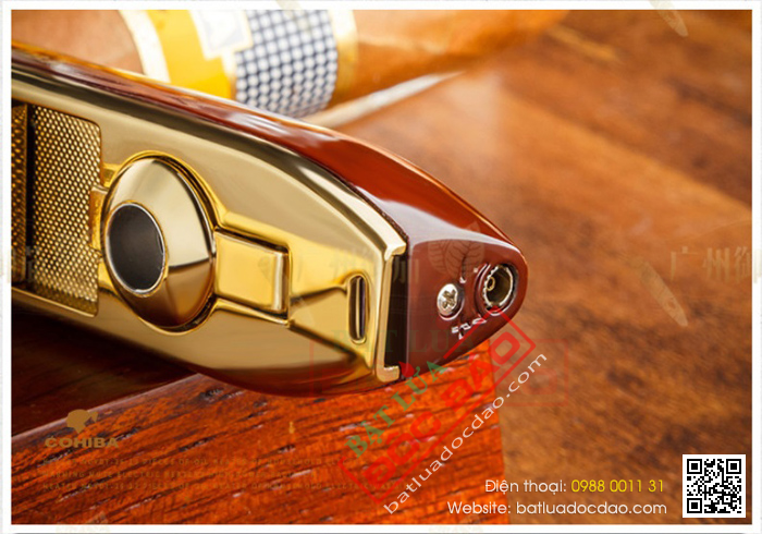 Bật lửa khò cigar Cohiba 3 tia kèm đục - Mã SP: COB08