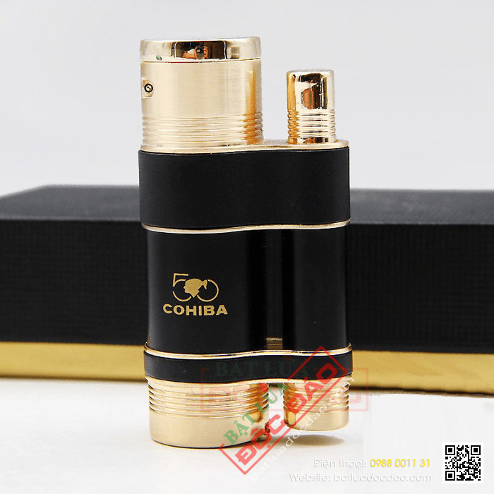 Bật lửa khò hút xì gà (cigar) Cohiba 3 tia - Mã SP: H12