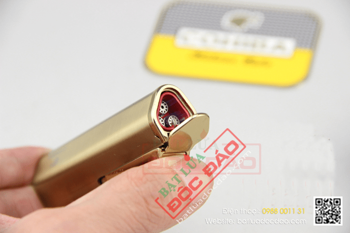 Bật lửa khò hút Cigar (xì gà) Cohiba chính hãng 3 tia lửa cực mạnh - Mã SP: BLH089
