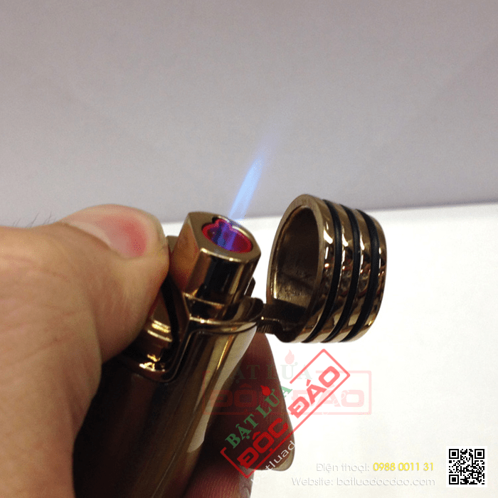 Bật lửa khò hút Cigar (xì gà) cohiba chính hãng loại 1 tia lửa có thiết bị đục xì gà - Mã SP: BLH088