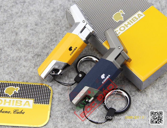 Bật lửa khò hút Cigar (xì gà) Cohiba chính hãng loại 1 tia lửa - Mã SP: BLH023