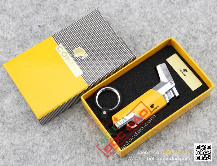 Bật lửa khò hút Cigar (xì gà) Cohiba chính hãng loại 1 tia lửa - Mã SP: BLH023