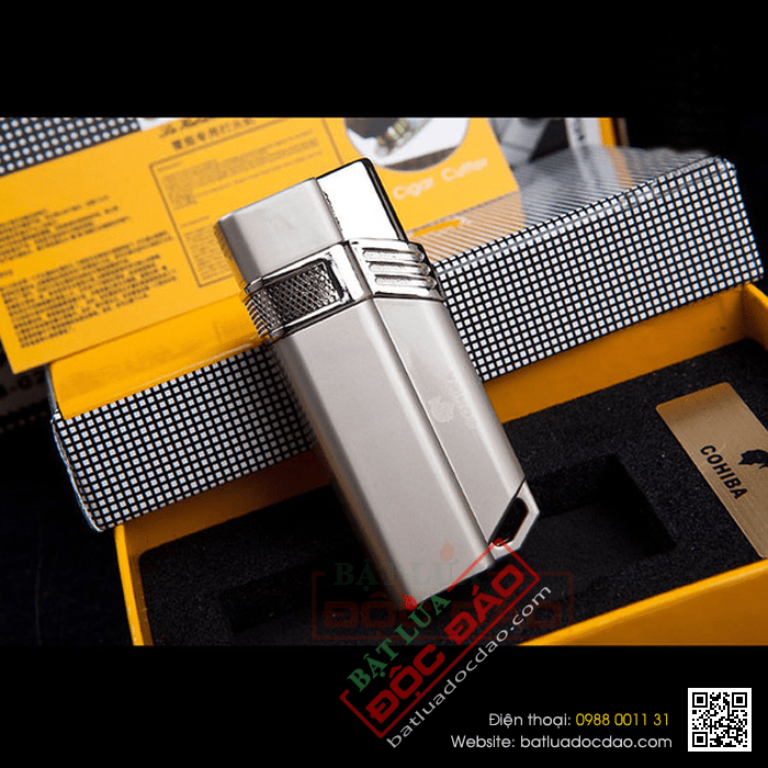 Bật lửa khò hút Cigar (xì gà) Cohiba chính hãng loại 1 tia lửa - Mã SP: BLH063