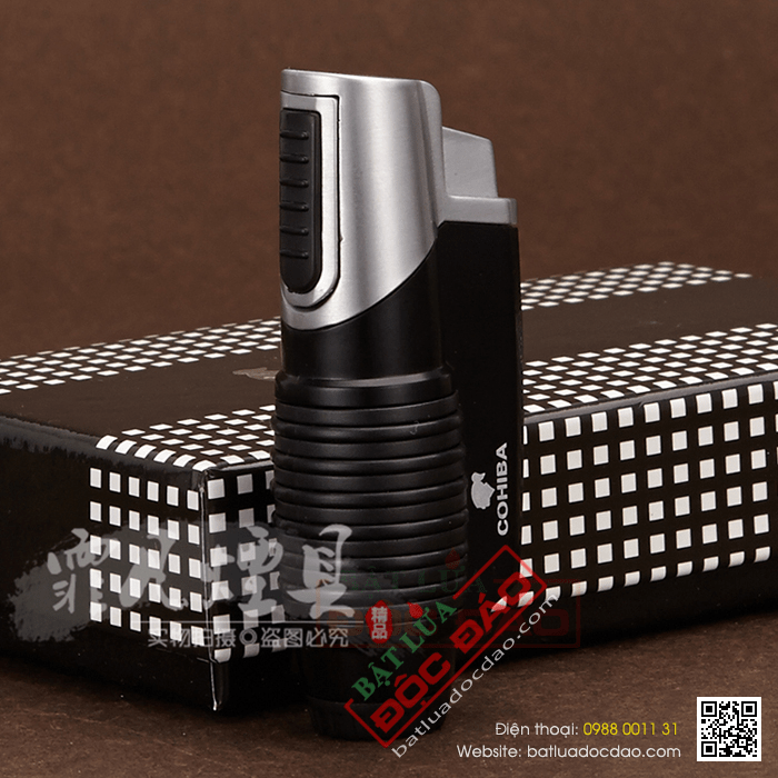 Bật lửa khò hút Cigar (xì gà) Cohiba chính hãng loại 1 tia lửa - Mã SP: BLH068