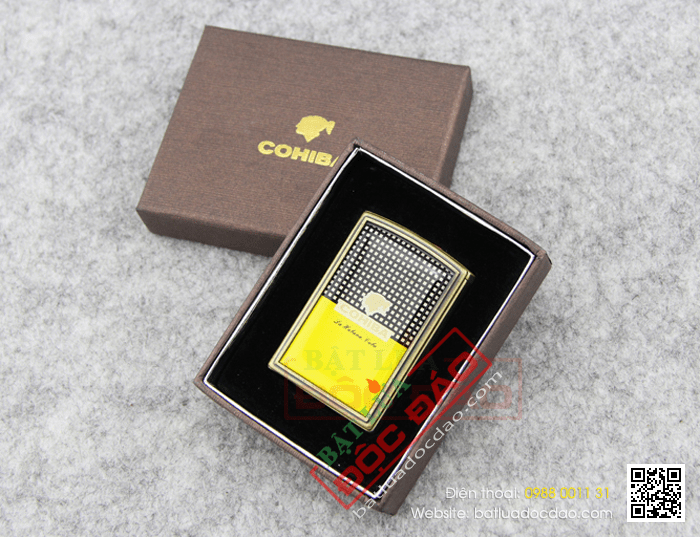 Bật lửa khò hút Cigar (xì gà) cohiba chính hãng loại 1 tia lửa - Mã SP: BLH078