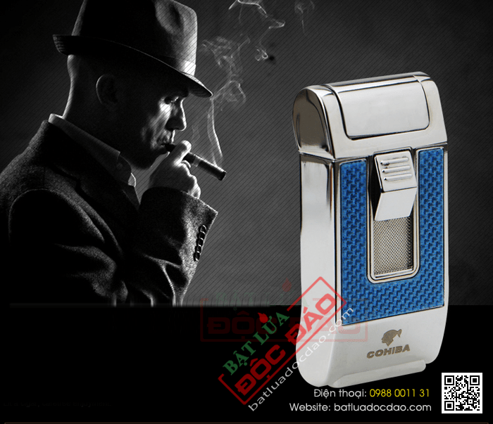 Bật lửa khò hút Cigar (xì gà) Cohiba chính hãng loại 1 tia lửa - Mã SP: BLH090