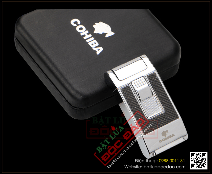 Bật lửa khò hút Cigar (xì gà) Cohiba chính hãng loại 1 tia lửa - Mã SP: BLH090