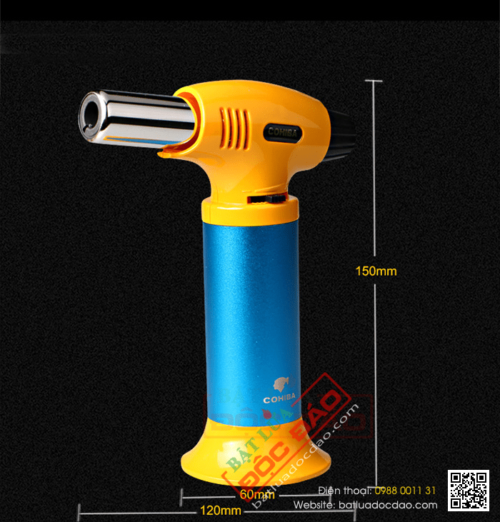 Bật lửa khò hút Cigar (xì gà) Cohiba chính hãng loại 1 tia lửa - Mã SP: BLH111