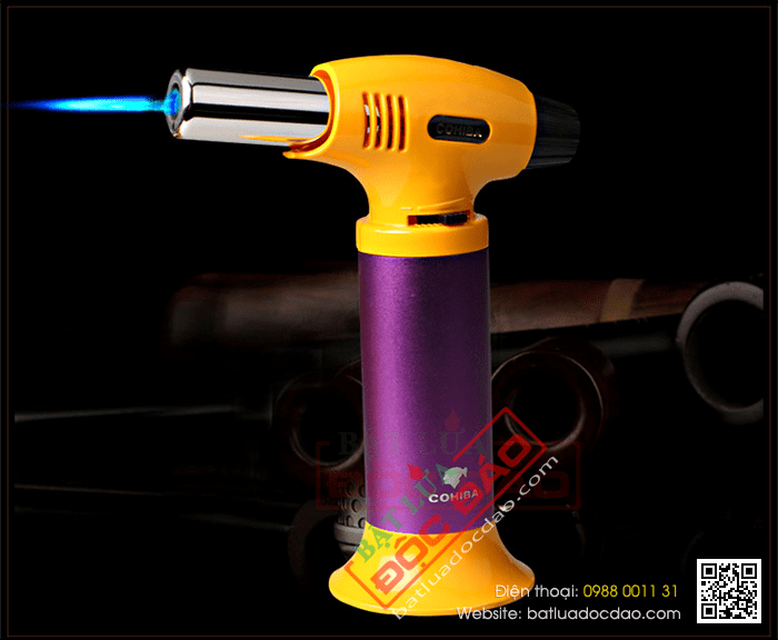 Bật lửa khò hút Cigar (xì gà) Cohiba chính hãng loại 1 tia lửa - Mã SP: BLH111