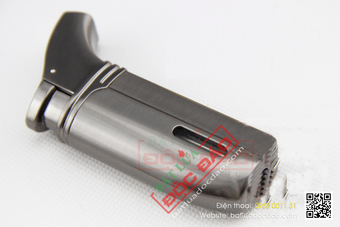 Bật lửa khò hút Cigar (xì gà) Cohiba chính hãng loại 2 tia lửa có 2 thiết bị đục Xì gà - Mã SP: BLH065