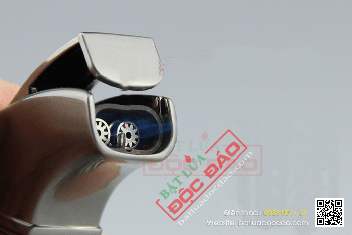 Bật lửa khò hút Cigar (xì gà) Cohiba chính hãng loại 2 tia lửa có 2 thiết bị đục Xì gà - Mã SP: BLH065