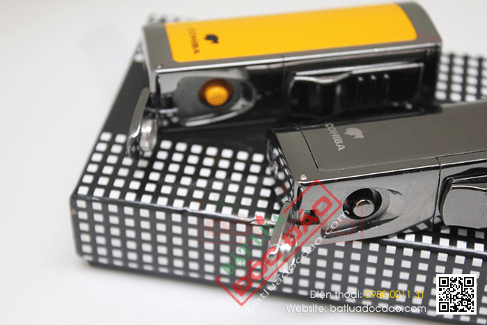 Bật lửa khò hút Cigar (xì gà) Cohiba chính hãng loại 3 tia lửa cực mạnh - Mã SP: BLH036