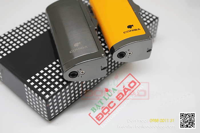 Bật lửa khò hút Cigar (xì gà) Cohiba chính hãng loại 3 tia lửa cực mạnh - Mã SP: BLH036