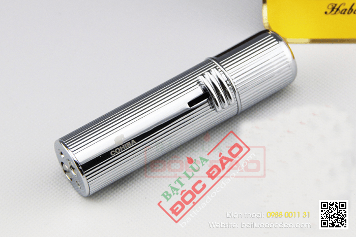 Bật lửa khò hút Cigar (xì gà) cohiba chính hãng loại 3 tia lửa cực mạnh - Mã SP: BLH073