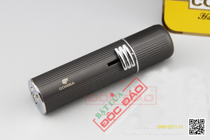 Bật lửa khò hút Cigar (xì gà) cohiba chính hãng loại 3 tia lửa cực mạnh - Mã SP: BLH073