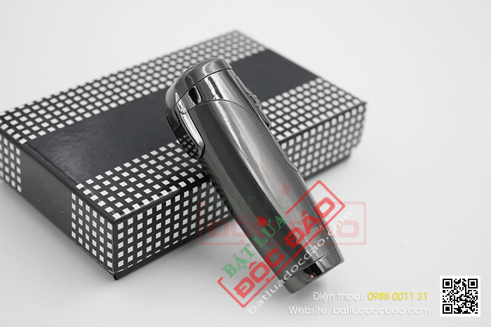Bật lửa khò hút Cigar (xì gà) Cohiba chính hãng loại 3 tia lửa khò có thiết bị đục xì gà - Mã SP: BLH074