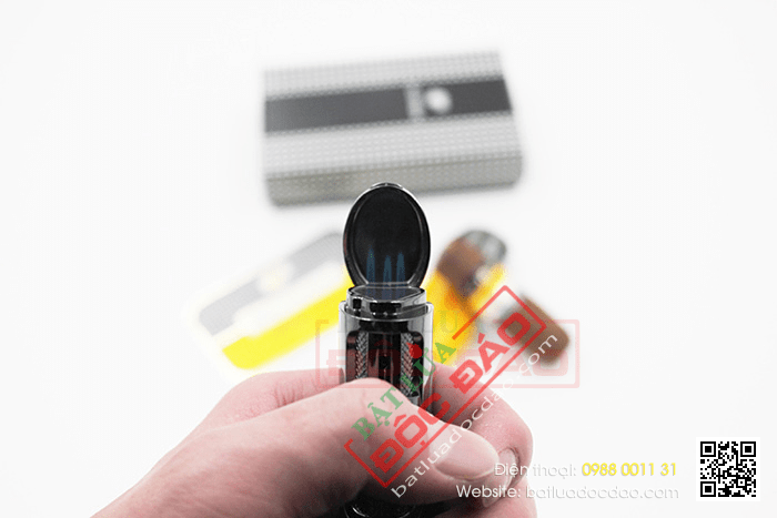 Bật lửa khò hút Cigar (xì gà) Cohiba chính hãng loại 3 tia lửa khò có thiết bị đục xì gà - Mã SP: BLH074