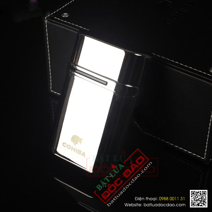 Bật lửa khò hút Cigar (xì gà) Cohiba chính hãng loại 3 tia lửa - Mã SP: BLH033