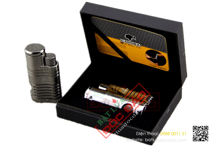 Bật lửa khò hút Cigar (xì gà) Cohiba chính hãng loại 4 tia lửa cực mạnh - Mã SP: BLH095