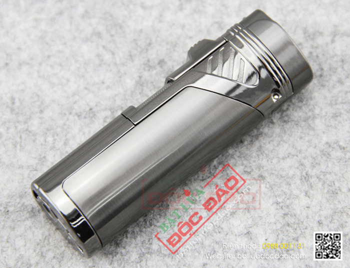 Bật lửa khò hút Cigar (xì gà) Cohiba chính hãng loại 4 tia lửa cực mạnh trang bị đục lỗ Cigar - Mã SP: BLH050