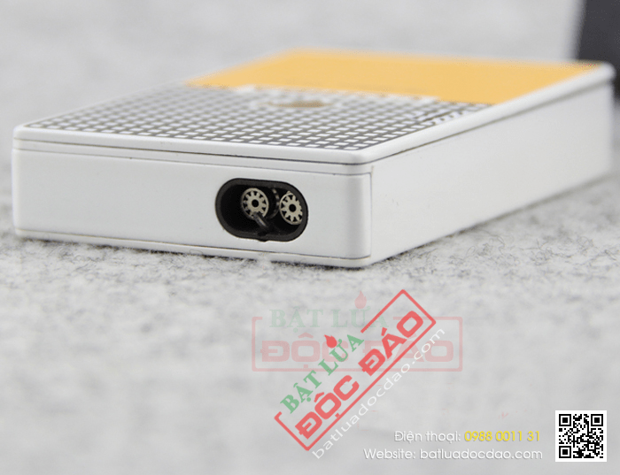 Bật lửa khò hút Cigar (xì gà) chính hãng Cohiba loại 2 tia lửa màu cam - Mã SP: BLH020