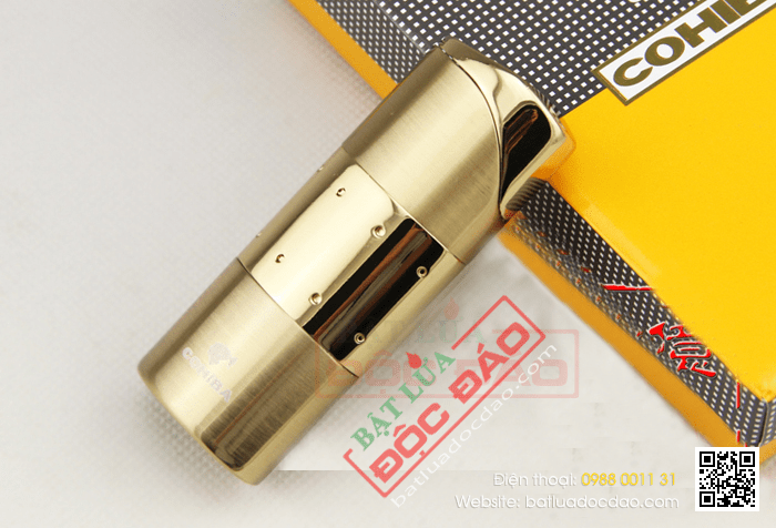 Bật lửa khò hút Cigar (xì gà) cohiba loại 3 tia lửa cực mạnh - Mã SP: BLH086