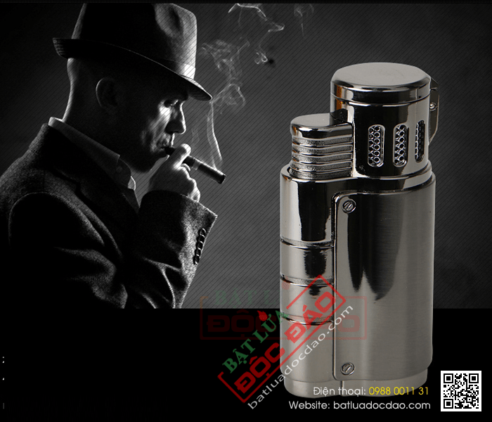 Bật lửa khò hút Cigar (xì gà) Cohiba loại 3 tia lửa cực mạnh - Mã SP: CL116