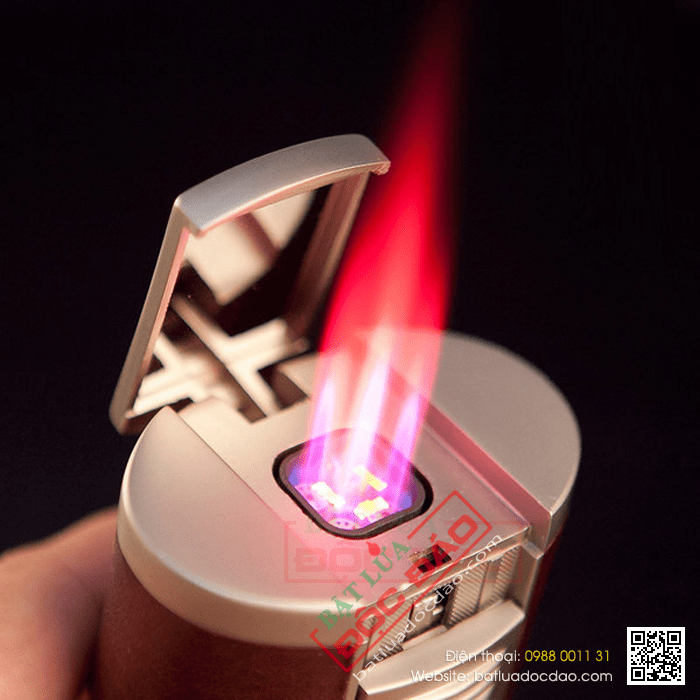 Bật lửa khò hút Cigar (xì gà) Cohiba loại 4 tia lửa cực mạnh - Mã SP: COB003