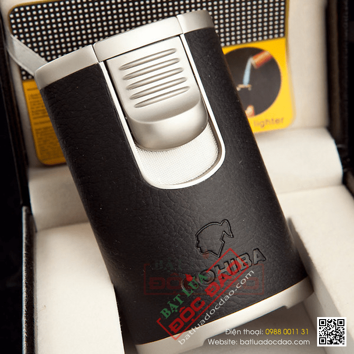 Bật lửa khò hút Cigar (xì gà) Cohiba loại 4 tia lửa cực mạnh - Mã SP: COB003