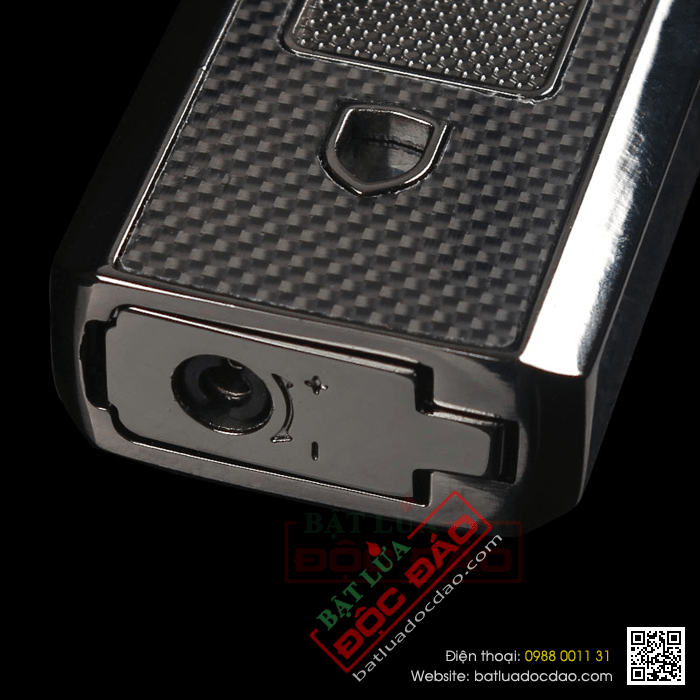 Bật lửa khò hút Cigar (xì gà) Cohiba màu xám 2 tia lửa khò - Mã SP: COB46