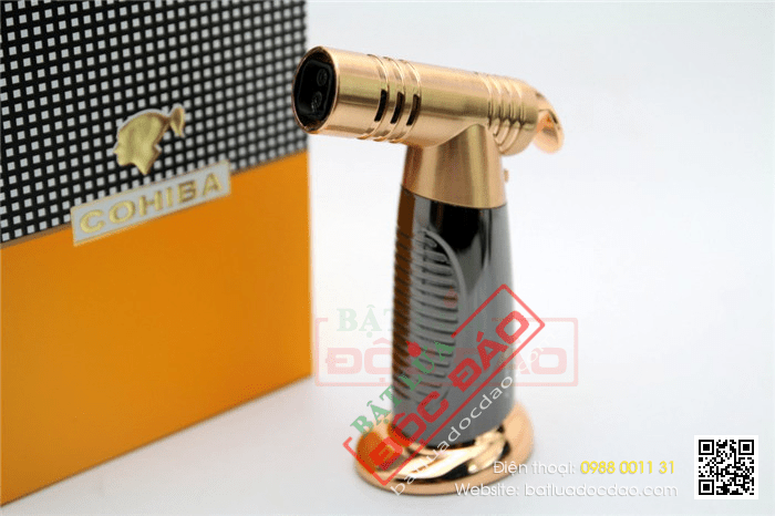 Bật lửa khò xì gà loại để bàn 4 tia Cohiba - Mã SP: COB68