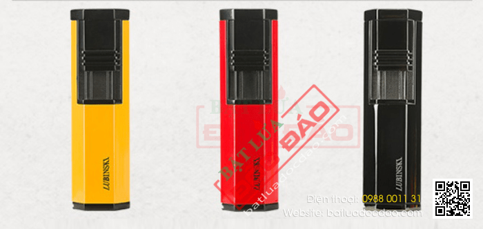 Bật lửa khò xì gà (cigar) Lubinski 2 tia kèm đục - Mã SP: KB33
