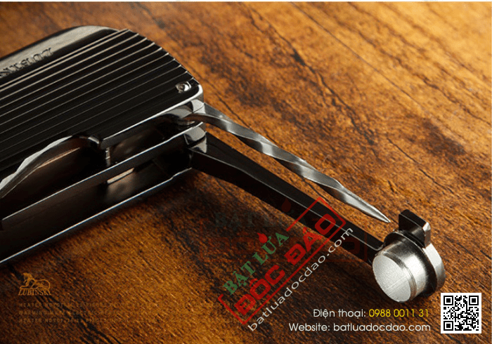 Bật lửa khò hút cigar Lubinski 2 tia - Mã SP: LB42