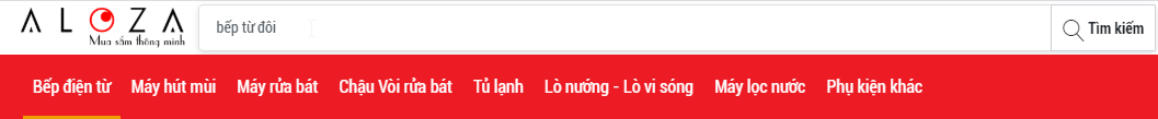 Tìm kiếm sản phẩm thiết bị nhà bếp tại Aloza