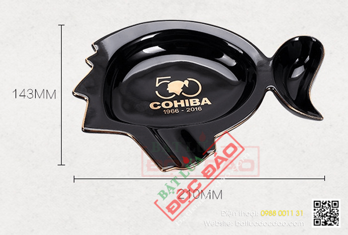 Gạt tàn xì gà (cigar) 1 điếu kèm giá để tẩu Cohiba - Mã SP: G036