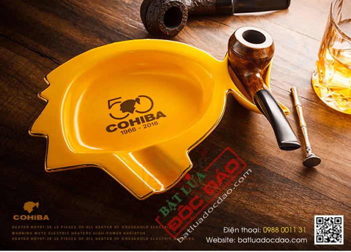 Gạt tàn xì gà (cigar) 1 điếu kèm giá để tẩu Cohiba - Mã SP: G036