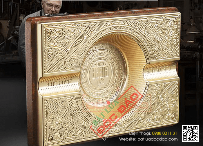 Gạt tàn xì gà (cigar) 2 điếu chính hãng Lubinski - Mã SP: A25