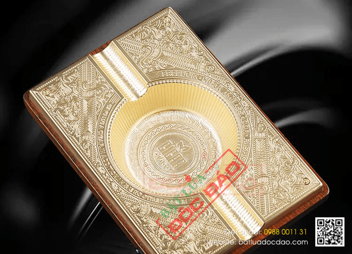 Gạt tàn xì gà (cigar) 2 điếu chính hãng Lubinski - Mã SP: A25