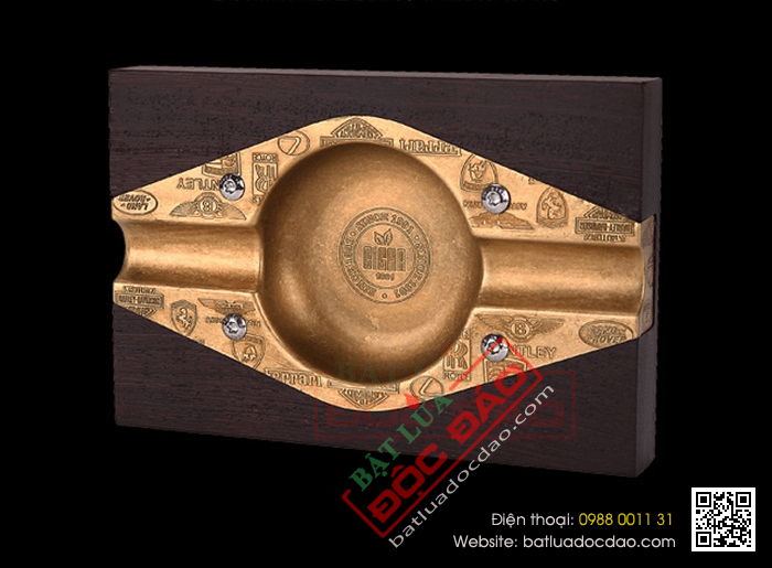 Gạt tàn xì gà (cigar) 2 điếu chính hãng Lubinski - Mã SP: LBG062