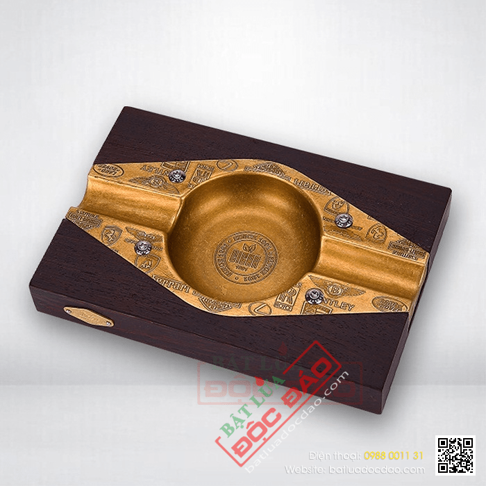 Gạt tàn xì gà (cigar) 2 điếu chính hãng Lubinski - Mã SP: LBG062