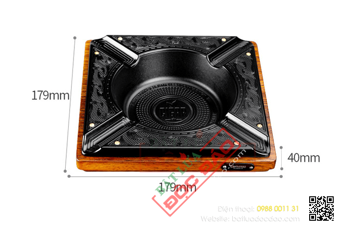 Gạt tàn xì gà (cigar) 4 điếu chính hãng Lubinski - Mã SP: A05