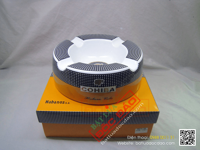 Gạt tàn Cigar (xì gà) chính hãng Cohiba chất liệu gốm sứ cao cấp - Mã SP: P910-3A