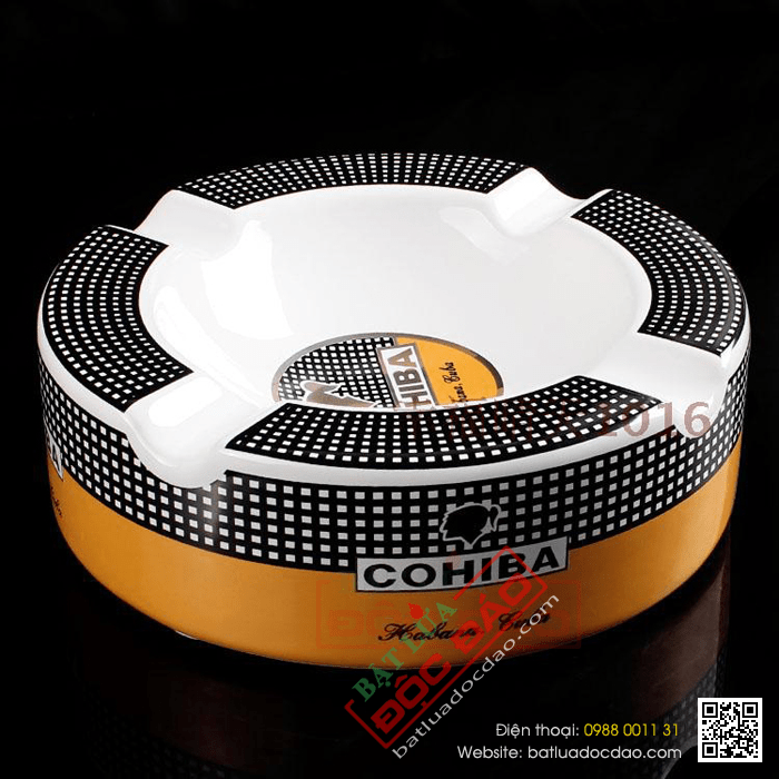 Gạt tàn Cigar (xì gà) chính hãng Cohiba chất liệu gốm sứ cao cấp - Mã SP: P910-3A