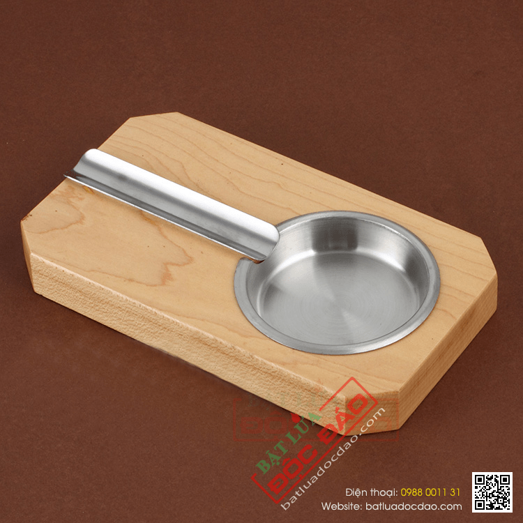 Gạt tàn Cigar (xì gà) Cohiba chất liệu gỗ, kim loại cao cấp - Mã SP: FY1140