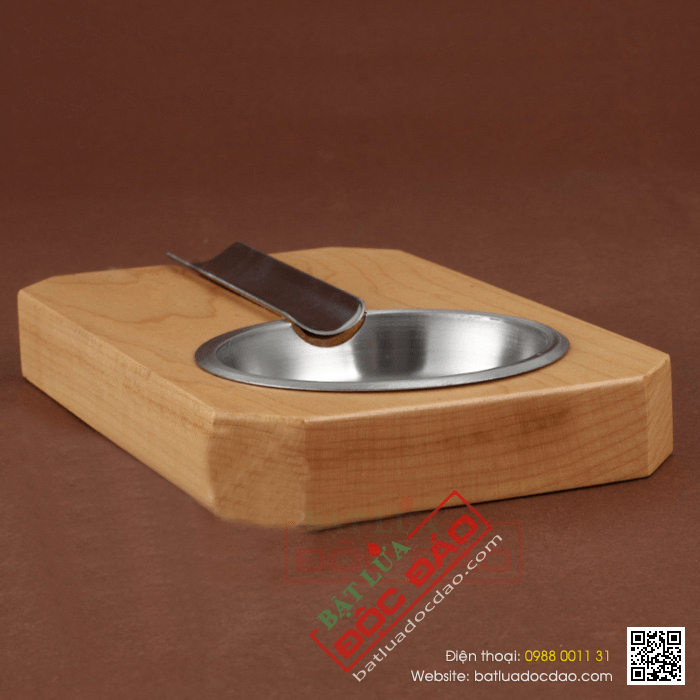 Gạt tàn Cigar (xì gà) Cohiba chất liệu gỗ, kim loại cao cấp - Mã SP: FY1140