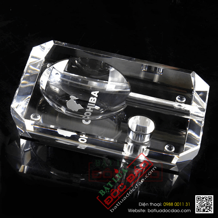 Gạt tàn Cigar (xì gà) Cohiba chất liệu pha lê cao cấp - Mã SP: GT006