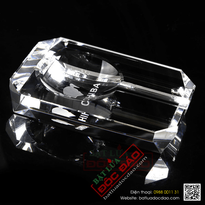 Gạt tàn Cigar (xì gà) Cohiba chất liệu pha lê cao cấp - Mã SP: GT006